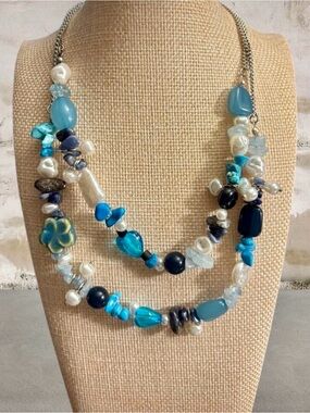 Free People,”Steal The Show” Choker in Turquoise, NWOT, adjustable clasp closure